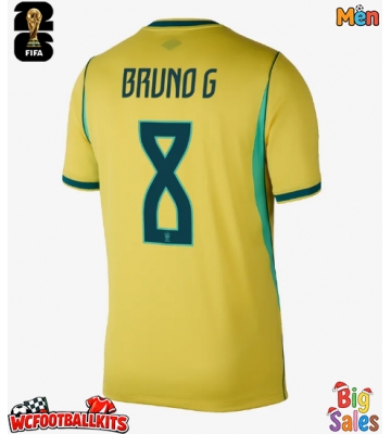 Brazil Bruno Guimaraes #8 Replica Home Stadium Shirt World Cup 2026 Short Sleeve